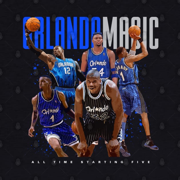 Orlando Magic All Time Starting Five by Juantamad